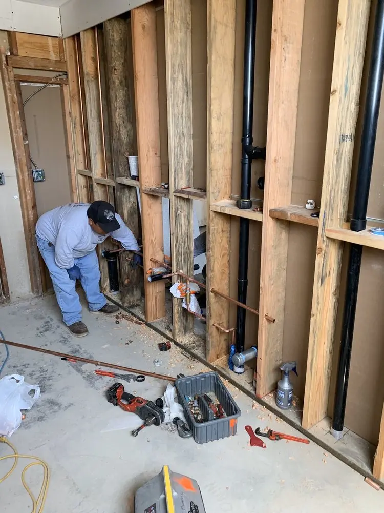 Commercial rough-in plumbing for Gas Line Repair in Cashion